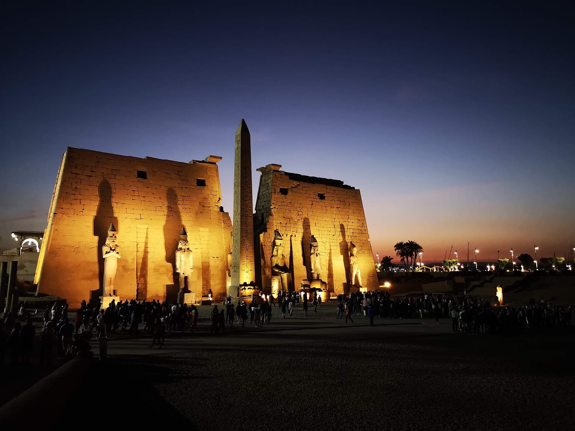 Sound and light show of the Karnak Temple